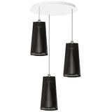 Black Solis 3-Light Chandelier by Pablo