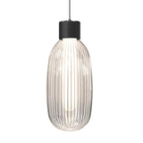 Satin Black Friso One Light Pendant by Sonneman