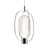 Polished Nickel Friso Aro Pendant Light by Sonneman