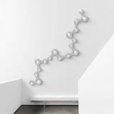 Coral 6 Light Surface Wall-Ceiling Light by Sonneman, Finish: Aluminum, White, , | Casa Di Luce Lighting