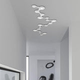 Coral 6 Light Surface Wall-Ceiling Light by Sonneman, Finish: Aluminum, White, , | Casa Di Luce Lighting