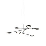 Matte Black Spectica Linear Chandelier by Tech Lighting