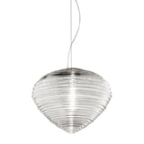 Spirit SP 37 Suspension by Vistosi, Finis: Satin Nickel, Color: Crystal Transparent, ,| Casa Di Luce Lighting