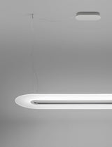Polished Aluminum Opti-Line Pendant by Stilnovo