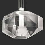 Zoomed White Crystal Stone SP D1 Pendant by Vistosi