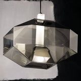 Zoomed White Smoky Stone SP D1 Pendant by Vistosi