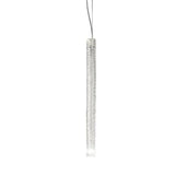 Stardust SP Single Pendant by Vistosi, Finis: Black Nickel, Color: Crystal Striped Glass, ,| Casa Di Luce Lighting