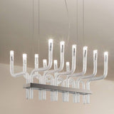 Zoomed Black Nickel Stardust SP Ret 1 Chandelier by Vistosi