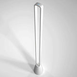 White Stripe Floor Lamp in Living Room