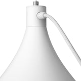 White/Brass Swell Narrow String Pendant Light by Pablo