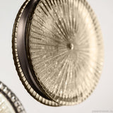 Lulu Pendant by Sylcom, Color: Smoke - Vistosi, Finish: Brushed Black, Size: Small | Casa Di Luce Lighting