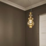 Igloo Pendant by Sylcom, Color: Milk White Clear - Sylcom, Clear, Blue, Smoke - Vistosi, Grey, Gold, Topaz - Sylcom, Finish: Polish Chrome, Polish Gold, | Casa Di Luce Lighting