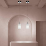 Korinthos Pendant by Sylcom, Color: Milk White Clear - Sylcom, Clear, Blue, Smoke - Vistosi, Grey, Topaz - Sylcom, Milk White Clear and Denim - Sylcom, Milk White Clear and Grey - Sylcom, Size: Small, Large, | Casa Di Luce Lighting