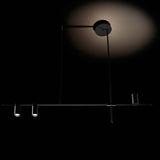 Black Painted Tribes 1 Linear Suspension by Toss B