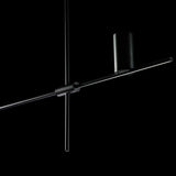 Black Painted Tribes 1 Linear Suspension by Toss B