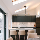 Black/24K Gold Tribes 1 Linear Suspension by Toss B