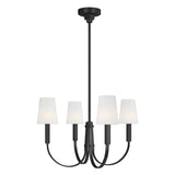 Logan Chandelier by TOB by Thomas O'Brien, Finish: Nickel Polished, Aged Iron, Number of Lights: 4, 8, | Casa Di Luce Lighting