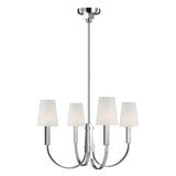 Logan Chandelier by TOB by Thomas O'Brien, Finish: Nickel Polished, Aged Iron, Number of Lights: 4, 8, | Casa Di Luce Lighting