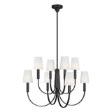 Logan Chandelier by TOB by Thomas O'Brien, Finish: Nickel Polished, Aged Iron, Number of Lights: 4, 8, | Casa Di Luce Lighting