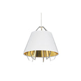 Mini White Artic Pendant by Tech Lighting, Outer - Inner Color: Gloss Black / Silver, Gloss White / Gold, Installation System: Monopoint, Freejack, | Casa Di Luce Lighting