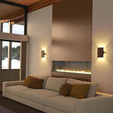 Tersus Metal Wall Sconce in living room