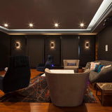 Tersus Marble Face Wall Sconce in living room