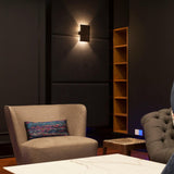 Tersus Wood Wall Sconce in living room