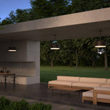 Roton 12 LED Outdoor Pendant Light in Garden