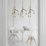 Sedona Multi-Light Triple Chandelier in dining room