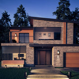 Zur 18 Outdoor LED Wall Sconce Outside of House