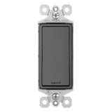 Black Radiant 15A Single-Pole Switch by Legrand Radiant