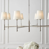 Capri Chandelier by TOB by Thomas O'Brien, Finish: Nickel Polished, Aged Iron, Number of Lights: 4, 6, 8, | Casa Di Luce Lighting