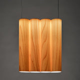 Natural Beech Tomo Tall Pendant by Weplight