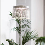 Twiggy Grid Lettura Outdoor Floor Lamp in hallway