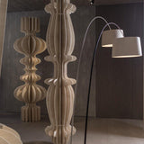 Twiggy Wood Floor Lamp in living room