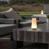 Uma Mini Portable Table Lamp in outdoor sitting