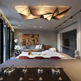 White Medium Ukiyo Ceiling Light in Living Room