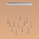 Fairy 12R Multi Light Pendant by AXO Light, Color: Crystal, Amber, Grey, Finish: Chrome, Matt Bronze-Axo Light, Matt Nickel-Axo Light, | Casa Di Luce Lighting