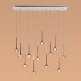 Fairy 12R Multi Light Pendant by AXO Light, Color: Crystal, Amber, Grey, Finish: Chrome, Matt Bronze-Axo Light, Matt Nickel-Axo Light, | Casa Di Luce Lighting