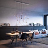 Fairy 12R Multi Light Pendant by AXO Light, Color: Crystal, Amber, Grey, Finish: Chrome, Matt Bronze-Axo Light, Matt Nickel-Axo Light, | Casa Di Luce Lighting