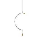 Liaison USLIAIX 1 Suspension by AXO Light, Finish: Black/Matt Gold-Axo Light, Size: Medium, | Casa Di Luce Lighting