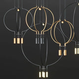 Liaison USLIAIX 4 Suspension by AXO Light, Finish: Black/Black, Black/Matt Gold-Axo Light, Matt Gold/Black-Axo Light, Size: Small, Medium, Large, | Casa Di Luce Lighting