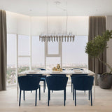 Crystal Spillray 26 Chandelier in Dining Room