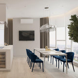 Crystal Spillray 26 Chandelier in Dining Room