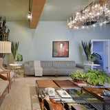 Crystal Spillray 30 Chandelier in Living Room
