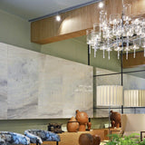 Crystal Spillray 30 Chandelier in Living Room