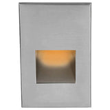LEDme LED200 Step and Wall Light by W.A.C. Lighting, Finish: Black on Aluminum, Nickel Brushed, Bronze on Aluminum, Steel Stainless, White on Aluminum, Light Option: 120 Volt LED, 277 Volt LED, Color Temperature: Amber, Blue, Red, White | Casa Di Luce Lighting