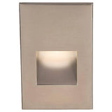 LEDme LED200 Step and Wall Light by W.A.C. Lighting, Finish: Black on Aluminum, Nickel Brushed, Bronze on Aluminum, Steel Stainless, White on Aluminum, Light Option: 120 Volt LED, 277 Volt LED, Color Temperature: Amber, Blue, Red, White | Casa Di Luce Lighting