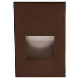 LEDme LED200 Step and Wall Light by W.A.C. Lighting, Finish: Black on Aluminum, Nickel Brushed, Bronze on Aluminum, Steel Stainless, White on Aluminum, Light Option: 120 Volt LED, 277 Volt LED, Color Temperature: Amber, Blue, Red, White | Casa Di Luce Lighting