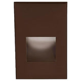 LEDme LED200 Step and Wall Light by W.A.C. Lighting, Finish: Black on Aluminum, Nickel Brushed, Bronze on Aluminum, Steel Stainless, White on Aluminum, Light Option: 120 Volt LED, 277 Volt LED, Color Temperature: Amber, Blue, Red, White | Casa Di Luce Lighting